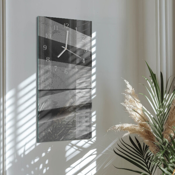 Vertical wall clock Stripes