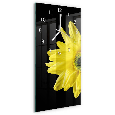 Vertical wall clock Flower