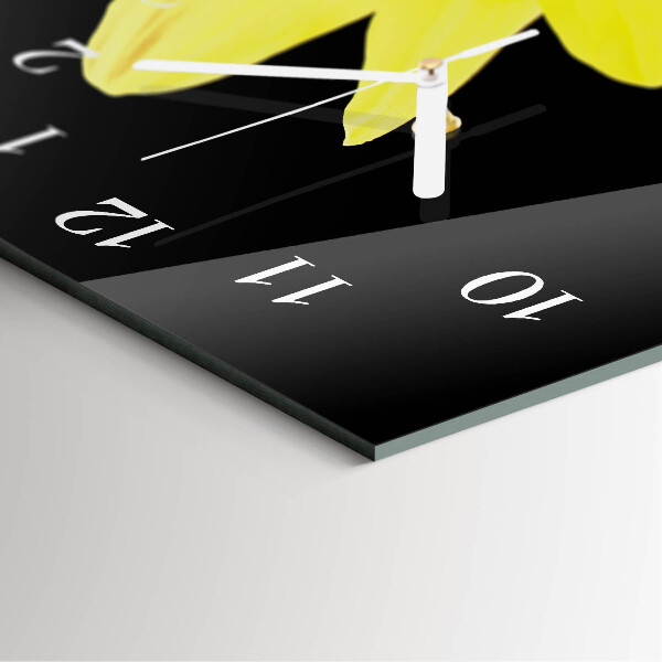 Vertical wall clock Flower