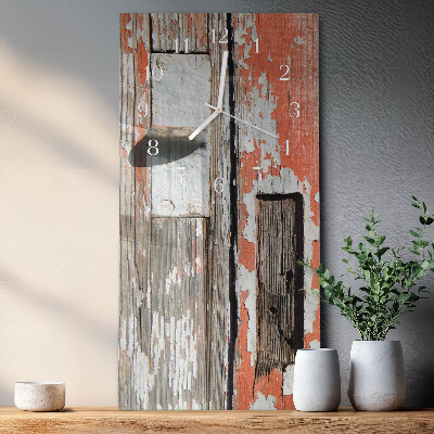 Vertical wall clock Wooden Doors
