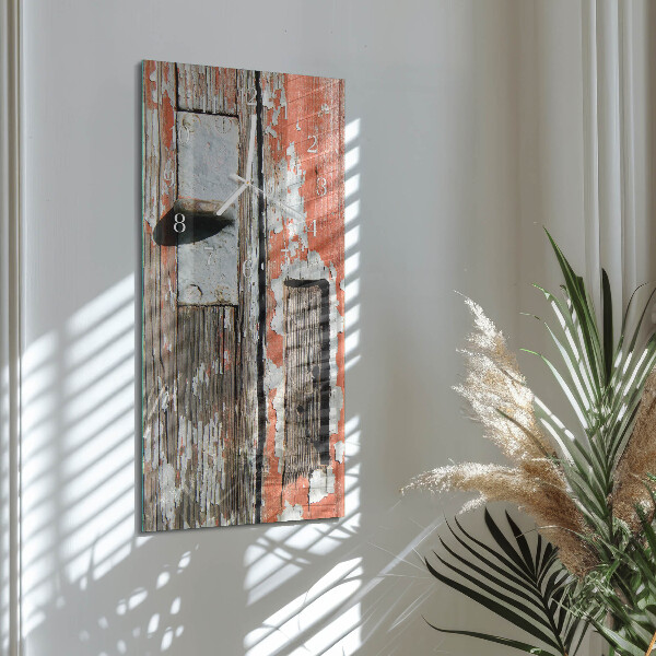 Vertical wall clock Wooden Doors