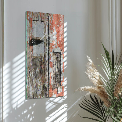 Vertical wall clock Wooden Doors