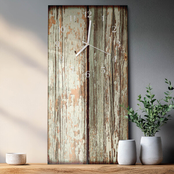 Vertical wall clock Wooden Wall