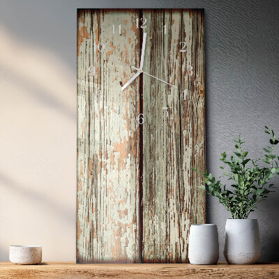 Vertical wall clock Wooden Wall