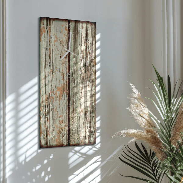 Vertical wall clock Wooden Wall