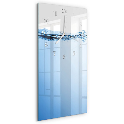 Vertical wall clock Water