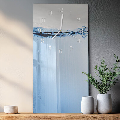 Vertical wall clock Water