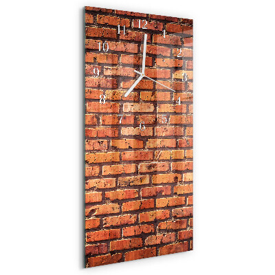 Vertical wall clock Brick Wall