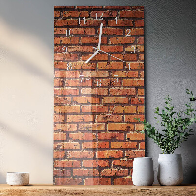 Vertical wall clock Brick Wall