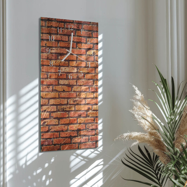 Vertical wall clock Brick Wall