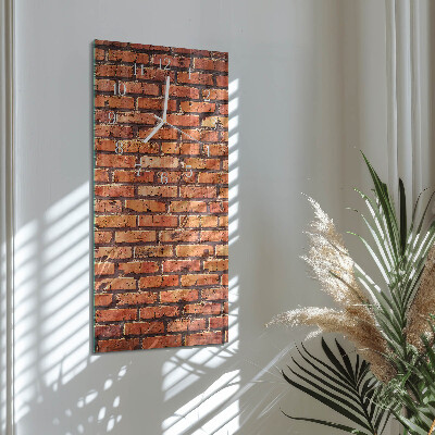 Vertical wall clock Brick Wall