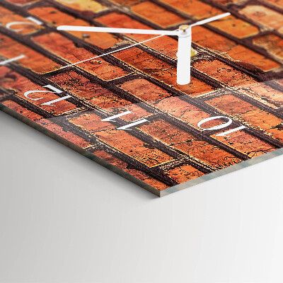 Vertical wall clock Brick Wall