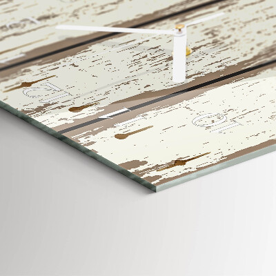 Vertical wall clock Wooden boards