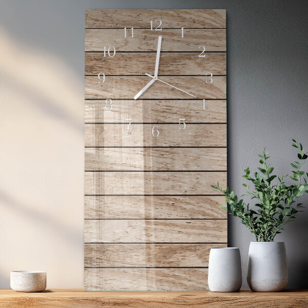 Vertical wall clock Wood