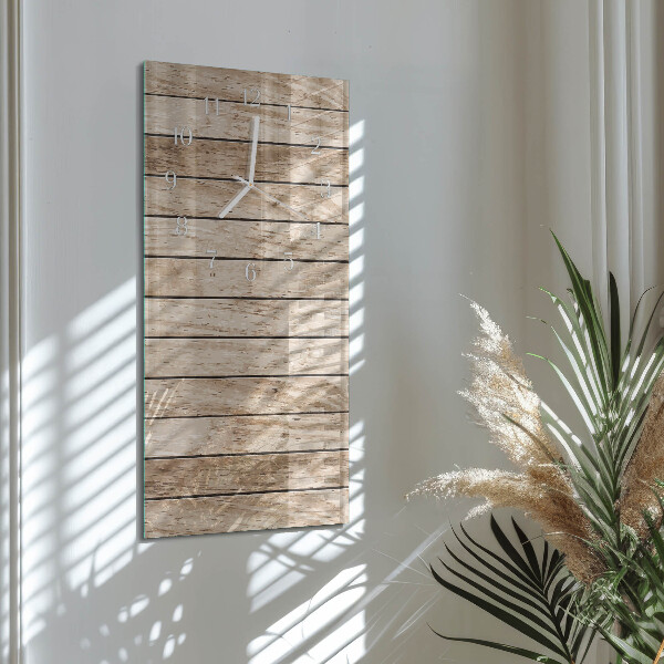 Vertical wall clock Wood