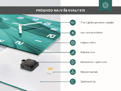 Vertical wall clock Wood