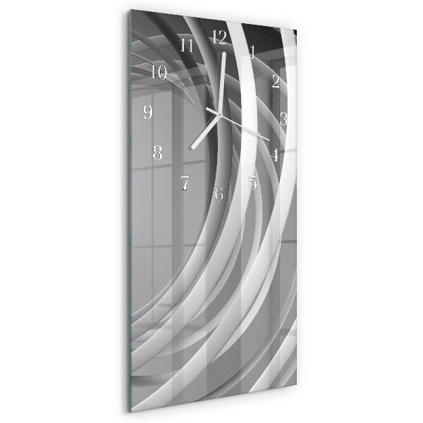 Vertical wall clock Abstract circles
