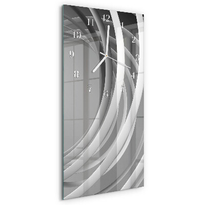 Vertical wall clock Abstract circles