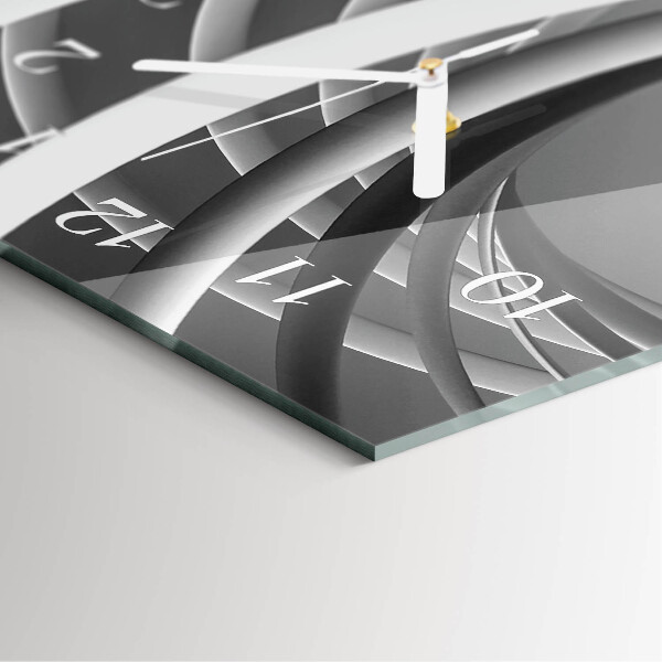 Vertical wall clock Abstract circles