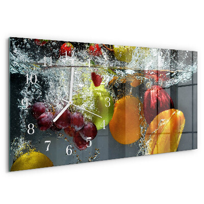 Horizontal wall clock Fruit