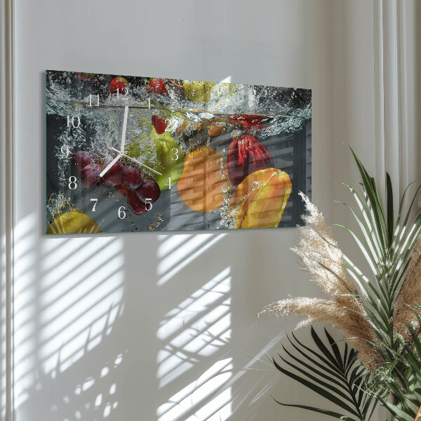 Horizontal wall clock Fruit