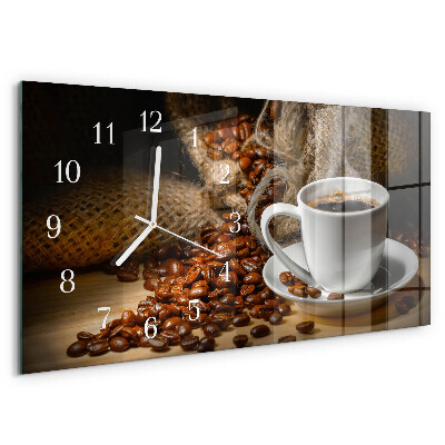 Horizontal wall clock Coffee
