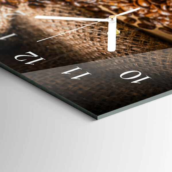 Horizontal wall clock Coffee