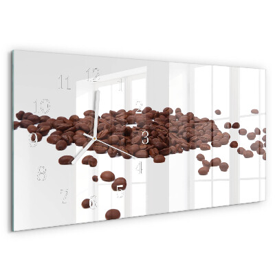 Horizontal wall clock Coffee Beans