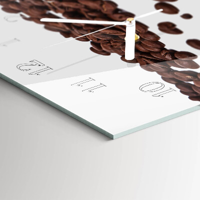 Horizontal wall clock Coffee Beans