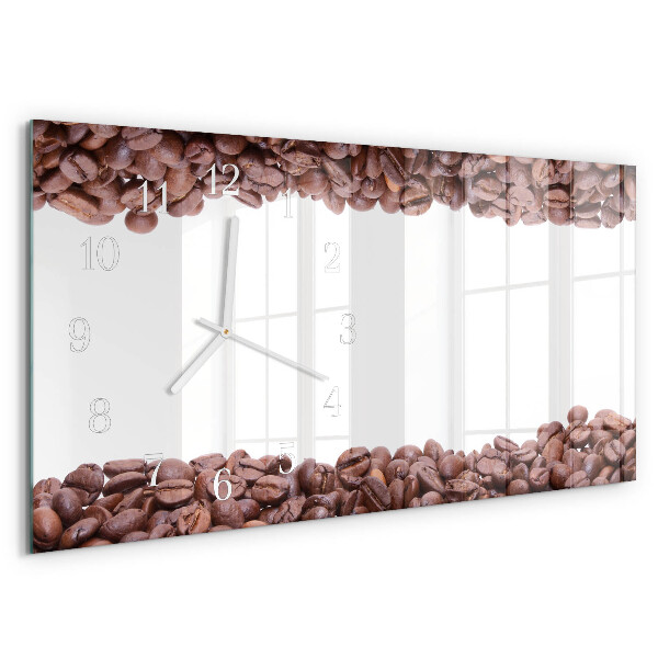 Horizontal wall clock Coffee Beans