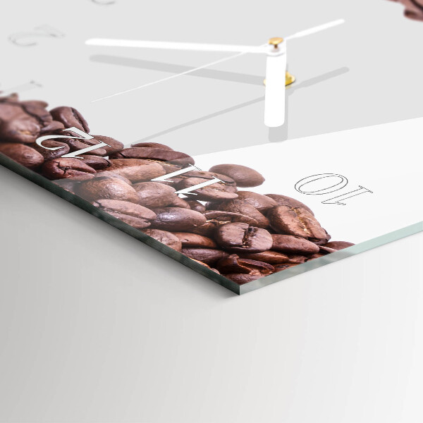 Horizontal wall clock Coffee Beans
