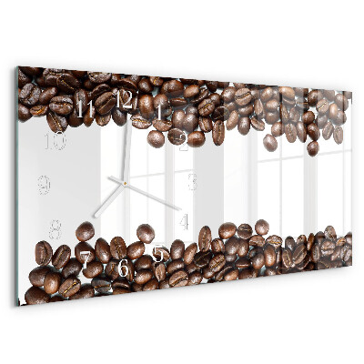 Horizontal wall clock Coffee Beans