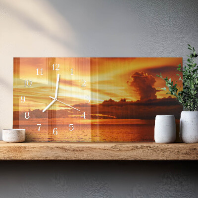 Horizontal wall clock West