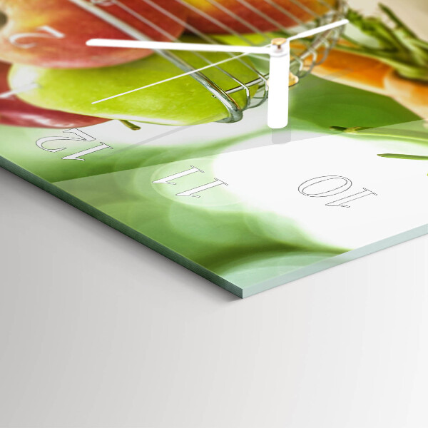 Horizontal wall clock Fruit and juice