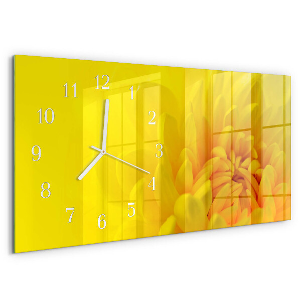 Horizontal wall clock Flower