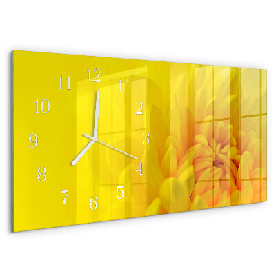 Horizontal wall clock Flower