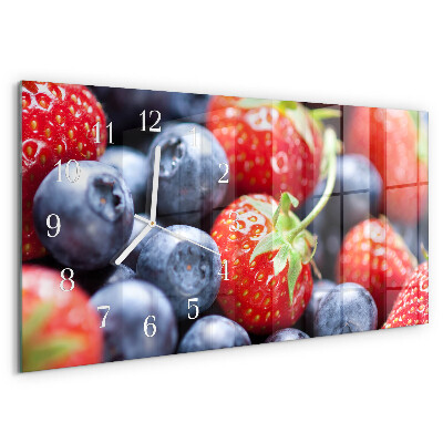 Horizontal wall clock Forest fruits