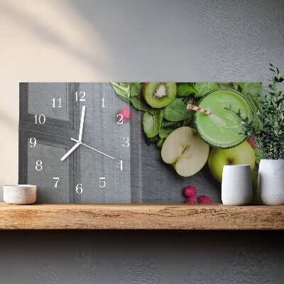 Horizontal wall clock Fruit smoothie