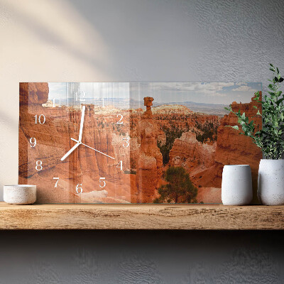 Horizontal wall clock Bryce Canyon