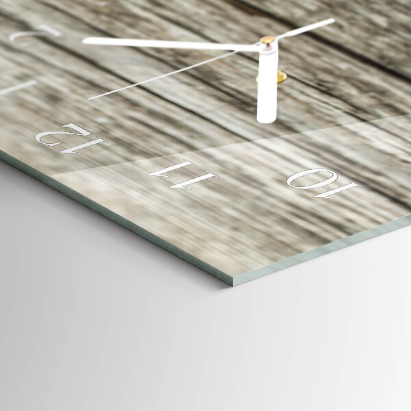 Horizontal wall clock Apple core