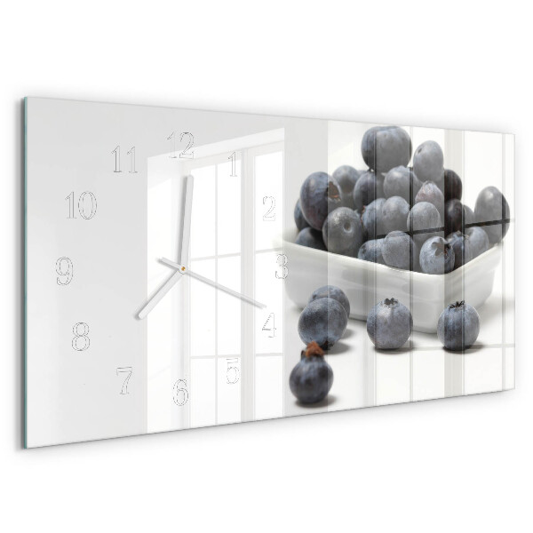 Horizontal wall clock Berries