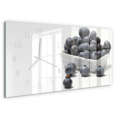 Horizontal wall clock Berries