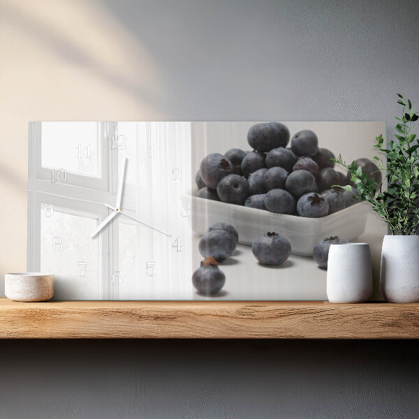 Horizontal wall clock Berries