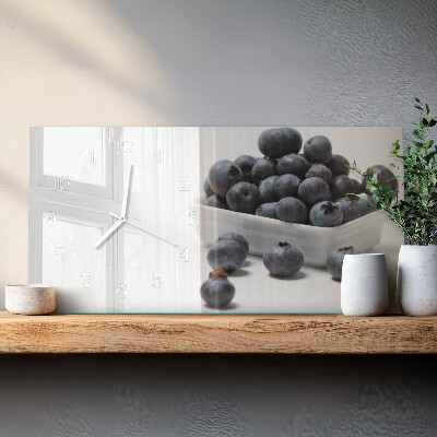 Horizontal wall clock Berries
