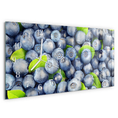 Horizontal wall clock Berries