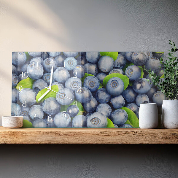 Horizontal wall clock Berries