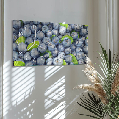 Horizontal wall clock Berries