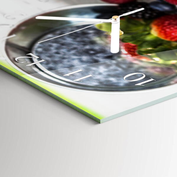 Horizontal wall clock Forest fruits