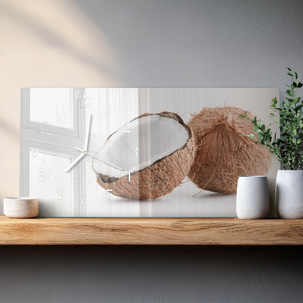 Horizontal wall clock Coconuts