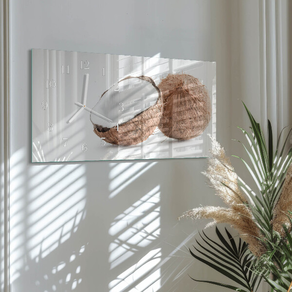Horizontal wall clock Coconuts
